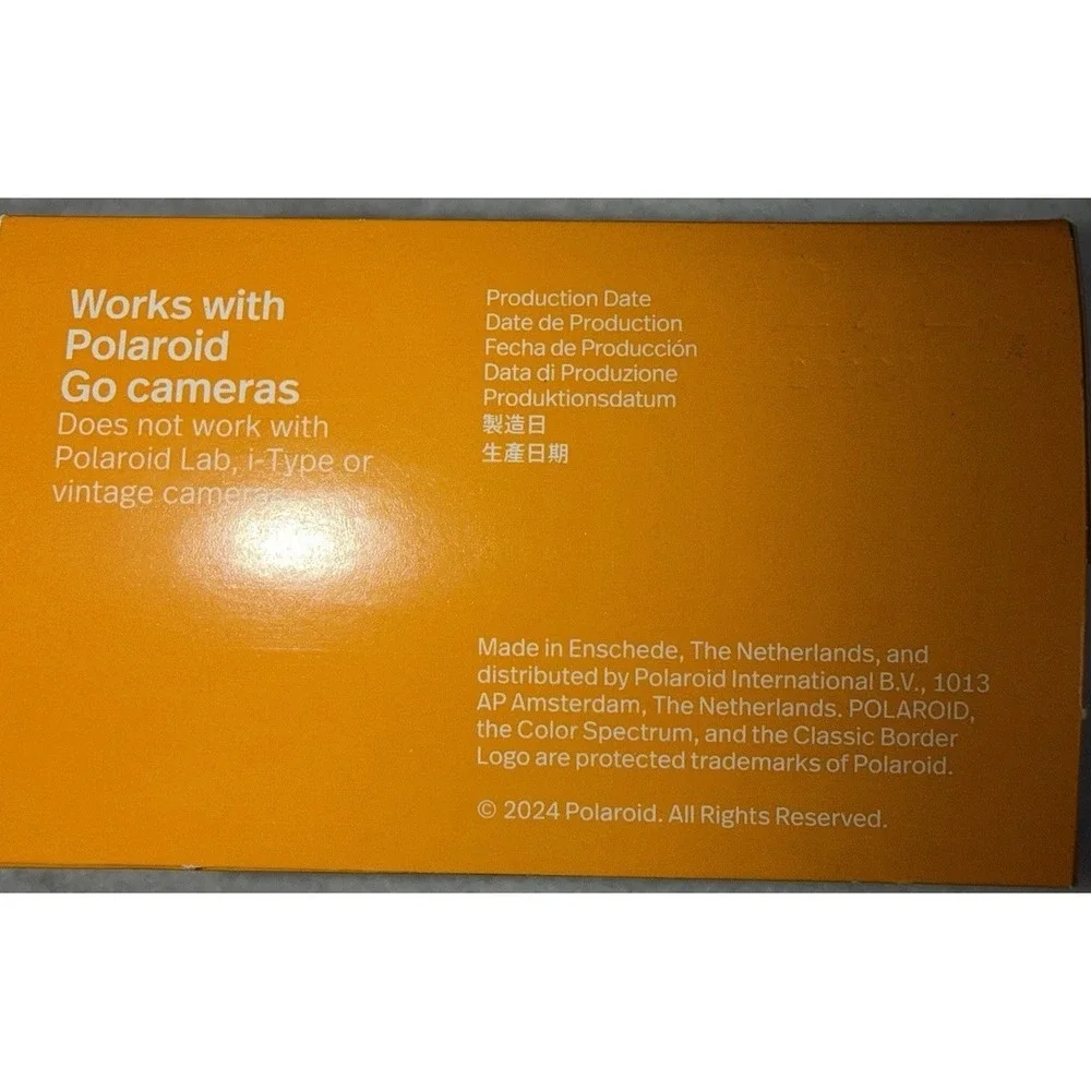 Polaroid Color Go Film 16 Instant Photos for Go Cameras New Sealed
